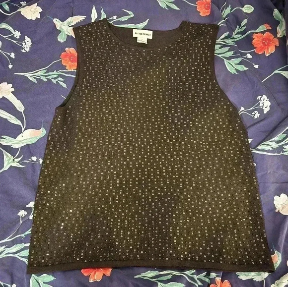 Alfred Dunner Sequin‎ Beaded Tank Size Large - Picture 1 of 3